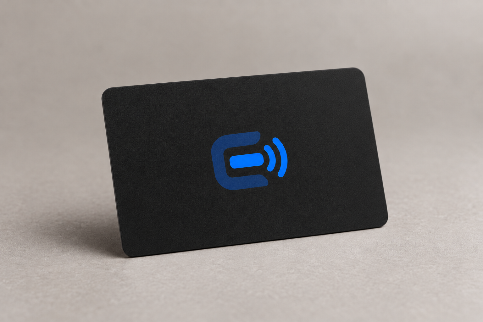 Black Echad NFC card with Echad logo